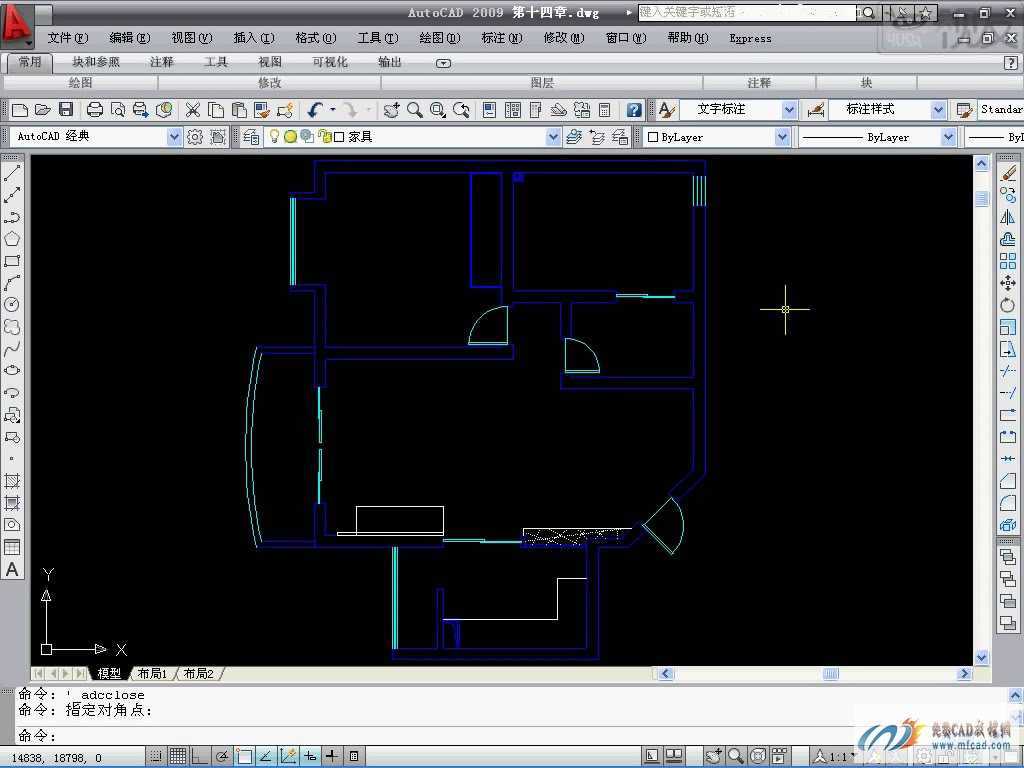 CAD2009插入厨房卧室家具教程