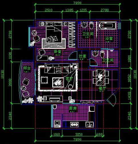 CAD2009建筑平面图尺寸标注教程