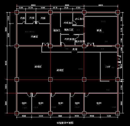 酒店装修前建筑平面图绘制免费下载 - 建筑CA