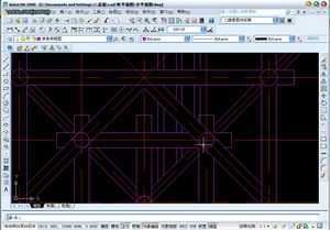 CAD2008亭子立面图的创建