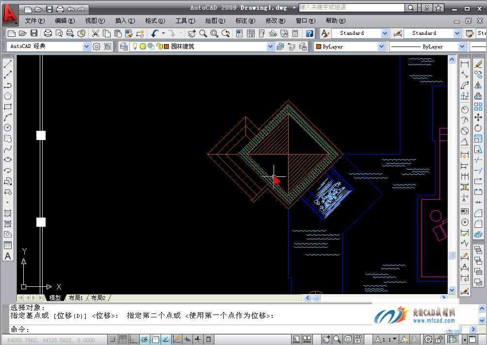 CAD2009绘制景观亭教程
