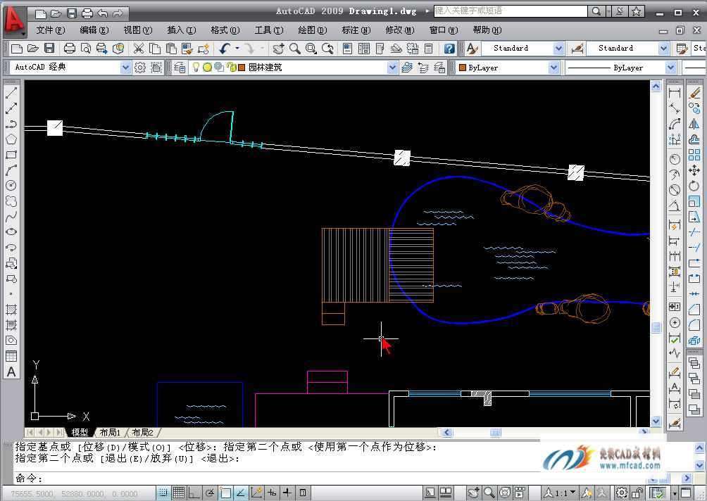 CAD2009绘制亲水平台教程
