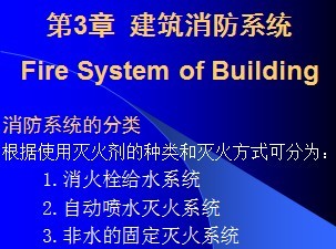 建筑消防系统免费下载 - 建筑课件 - 土木工程网