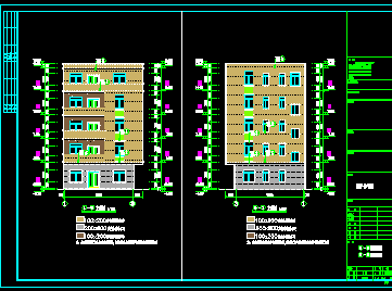 某五层农村私人住宅楼建筑施工图
