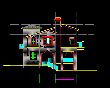 二层别墅建筑设计图纸