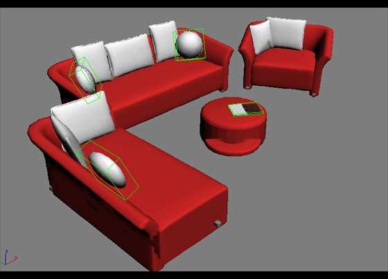 沙发模型图带效果图