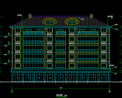六层框架结构商住楼建筑施工图