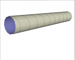 圆形金属管道SketchUp模型