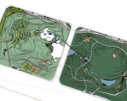 体育公园景观SketchUp模型
