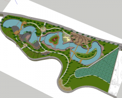 广场公园景观SketchUp模型