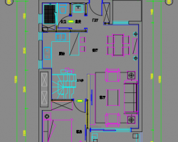 115�O二层住宅样板房室内装修施工图纸（含效果图）