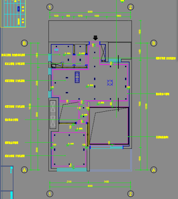 115�O二层住宅样板房室内装修施工图纸（含效果图）