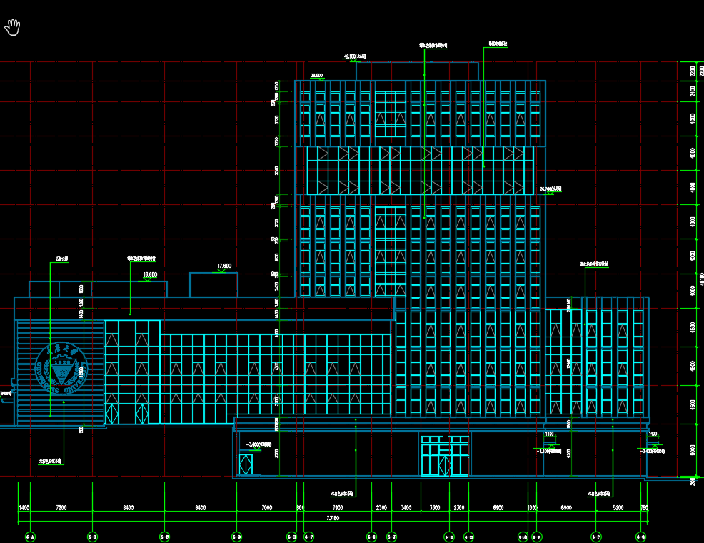 大型高层框剪结构医院住院综合楼建筑施工图纸