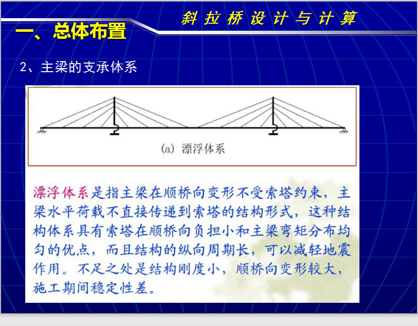 斜拉桥设计计算及实例介绍 84p