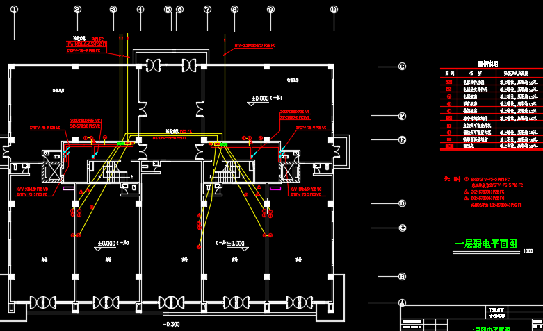 高层住宅楼电气图纸（包括防雷接地,导线选择及敷设方式,通讯系统,高层住宅）