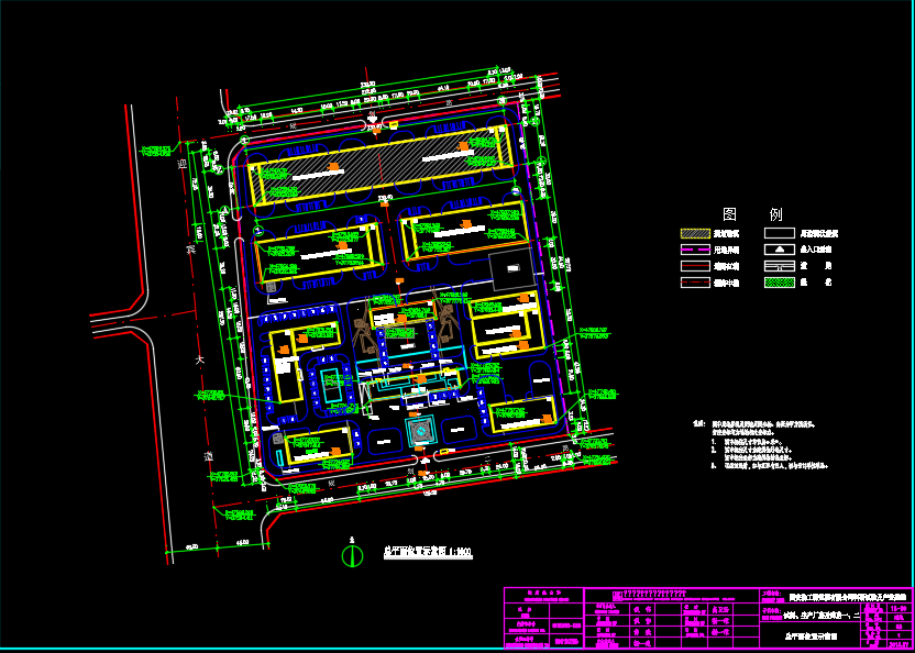 一层生产厂房及库房建筑设计施工图