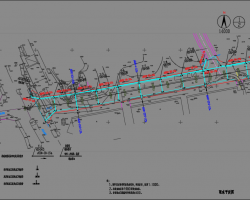 城市道路工程平面布置施工图