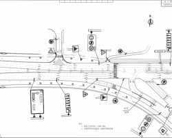 城市主干道路面标交通工程施工图 