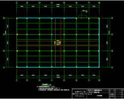 单层钢排架结构厂房结构施工图