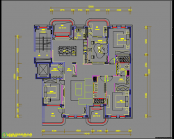 238平方米四室两厅住宅室内装修施工图（含效果图）
