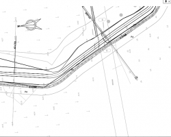 某乡村规划项目河道治理工程施工图纸（DWG格式）