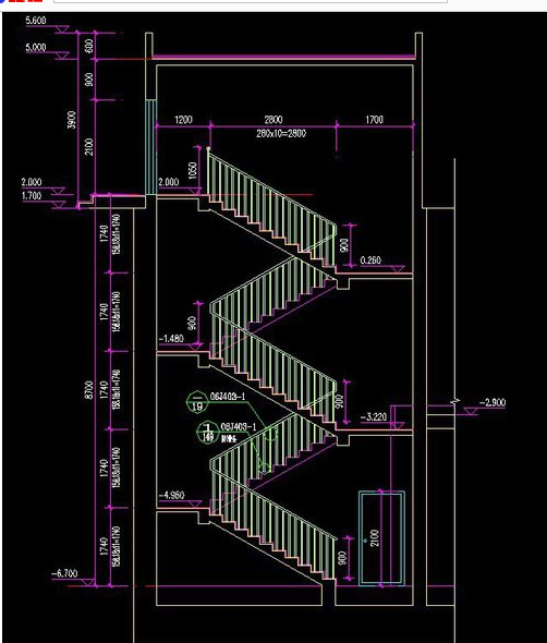 如何利用建筑图一键绘制结构楼梯的剖面图 - 天
