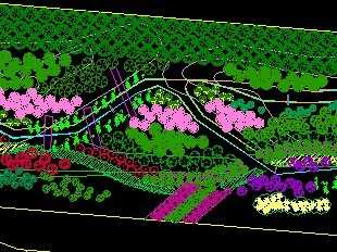 道路景观绿化设计图(含植物图例)免费下载